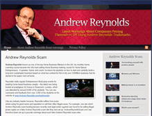 Tablet Screenshot of andrewreynoldsscam.com